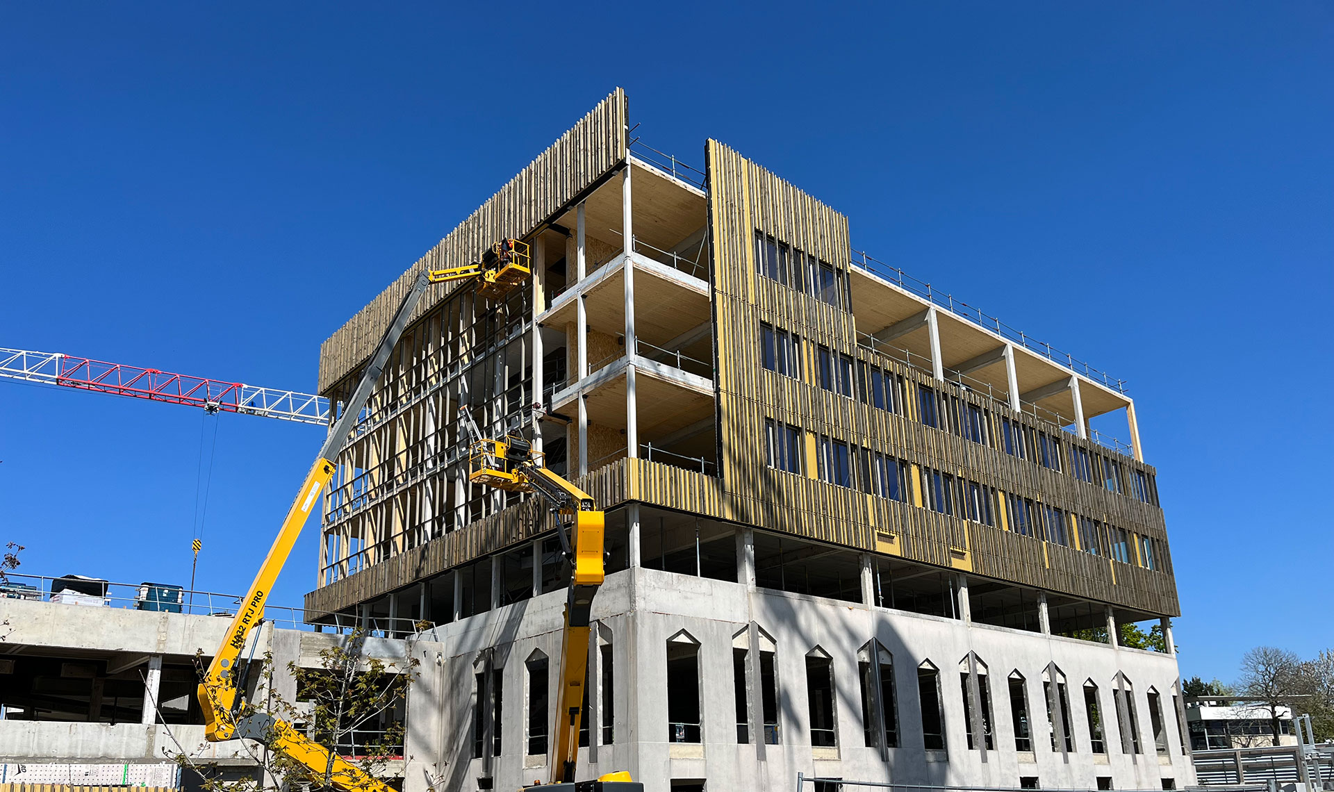 Projet Canopia Santé - Cesson Sévigné - Pose des façades