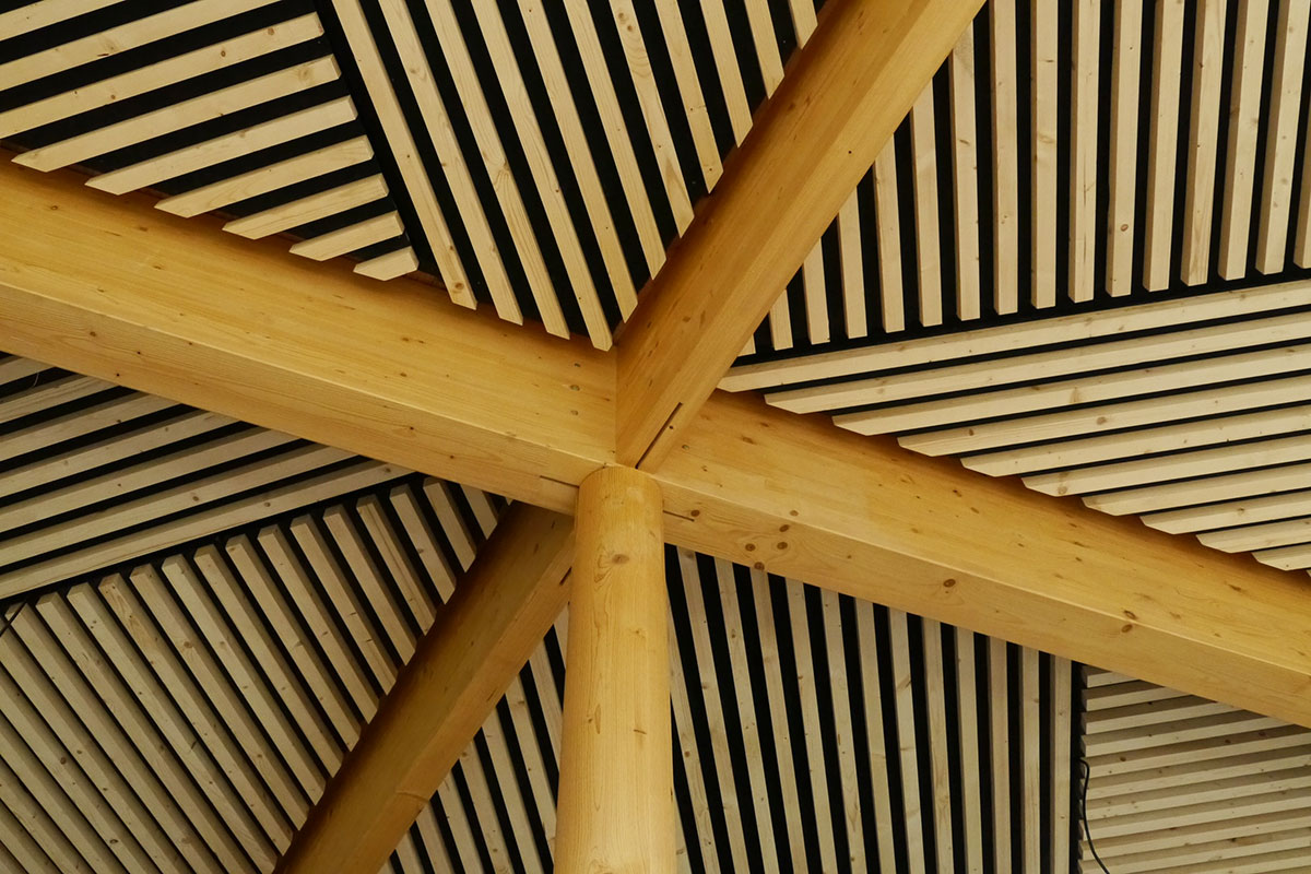 Plafond salle restauration Collège Melesse