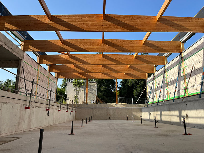 Projet Canopia Santé - Cesson Sévigné - Vue interieure balneo depuis le bassin